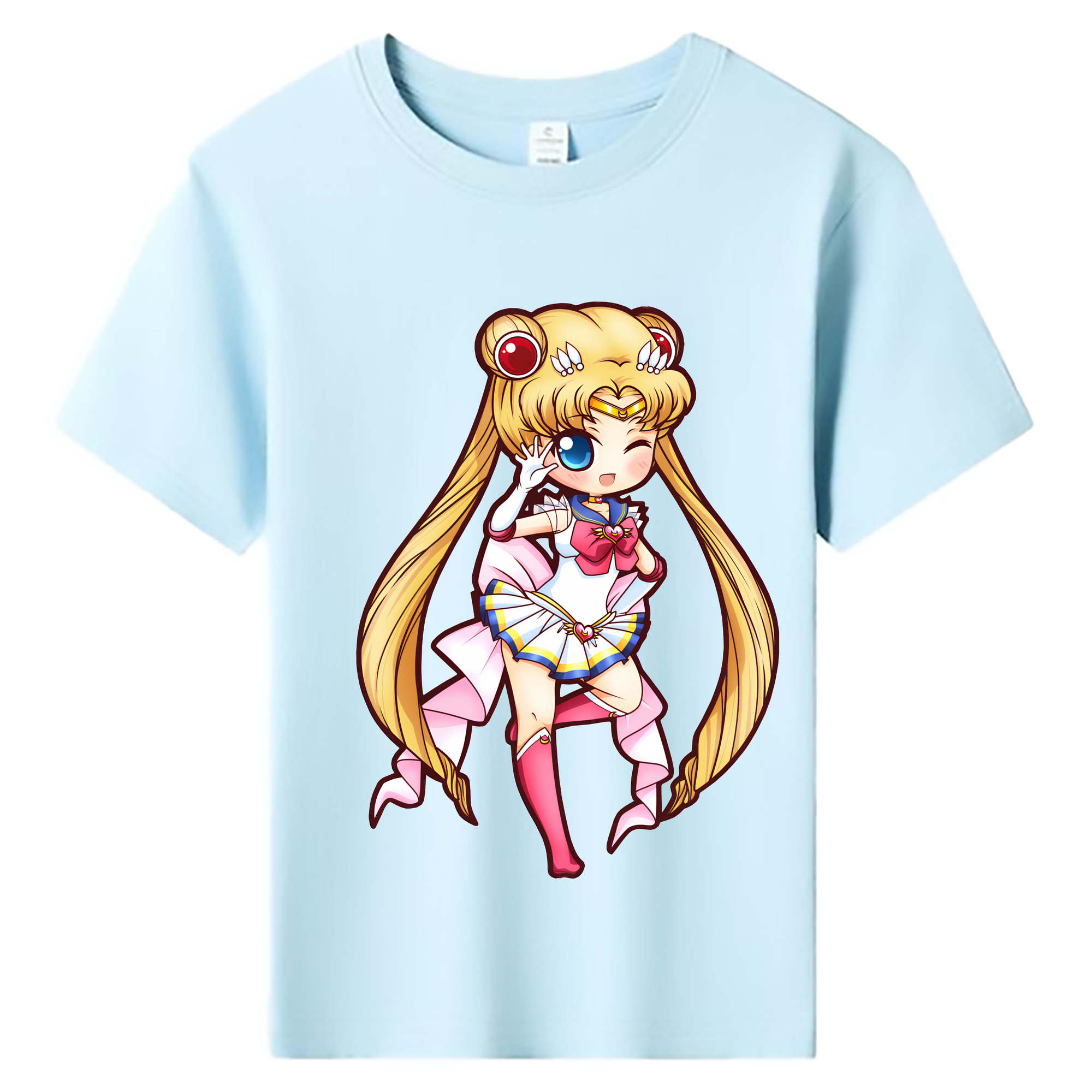 （画像用） 美少女戦士セーラームーン 月野 うさぎ つきの うさぎ Sailor Moon Tsukino Usagi 綿100％キッズTシャツ（フロントプリント）